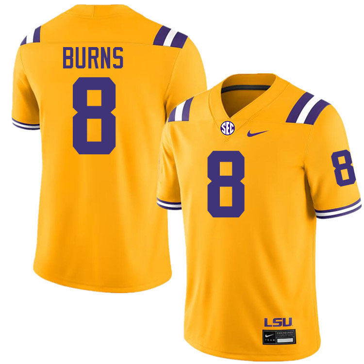 Major Burns LSU Tigers Jersey,Louisiana State University Tigers Football Jersey-Gold